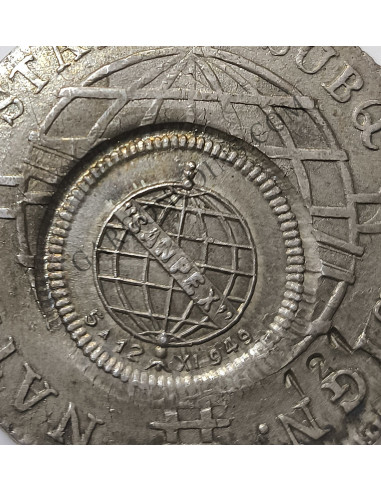 Brasil  Ioannes VI  960 Reis 1814 sobre 8 reales españoles y resellado sentex de 1949