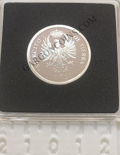 Moneda1 Euro 1998 España Ejercito de Tierra Plata Proof FNMT solo moneda