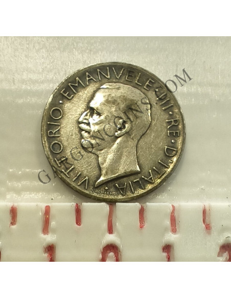 Italia Vitorio Emanuele III 1 lira 1927 ceca Roma