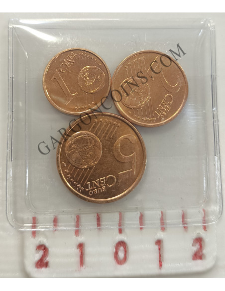 San Marino 1,2 y 5 Eurocent del año 2006 S/C
