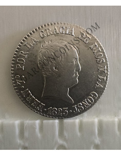 Fernando VII 4  Reales  1823 Madrid S R  en MBC+