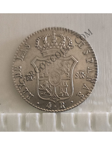 Fernando VII 4  Reales  1823 Madrid S R  en MBC+