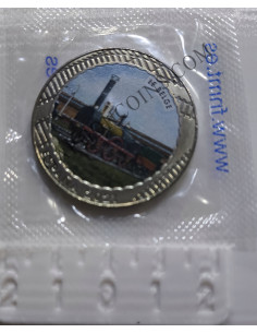 Moneda de 1.5 € de la Serie Historia del Ferrocarril 2021  Tren Le Belge
