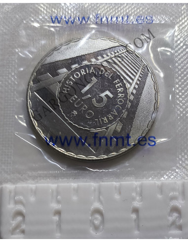 Moneda de 1.5 € de la Serie Historia del Ferrocarril 2021  Tren Le Belge