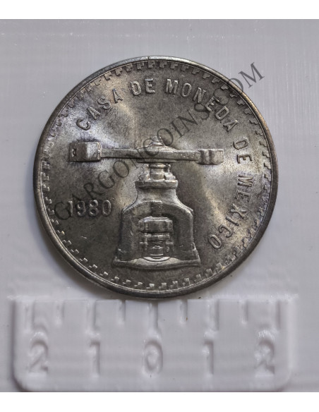 Mexico 1 onza troy de plata pura 1980 Casa Moneda Mexico 