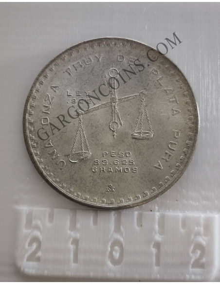 Mexico 1 onza troy de plata pura 1980 Casa Moneda Mexico 