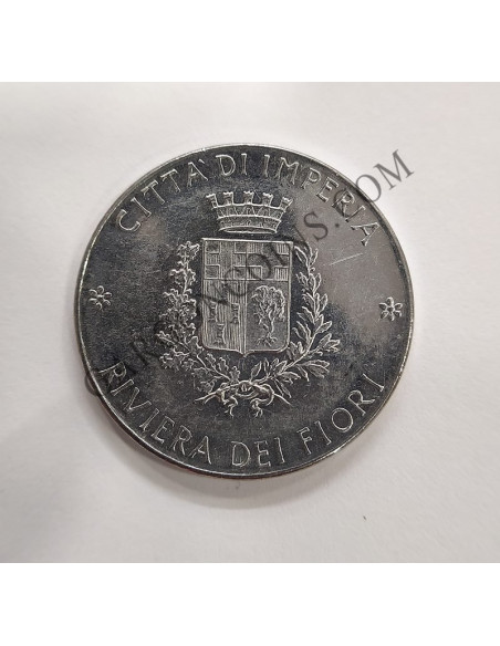 Jeton de 100 liras del Transporte Publico AMAT de la Citta de Imperia 1977