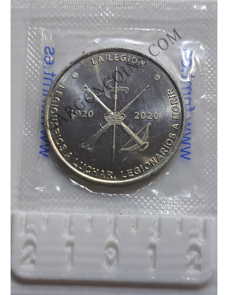 Medalla de Niquel de la FNMT del centenario de La legión