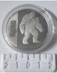 Niue  2  Dolares 2021  1 onza de plata pura KONG