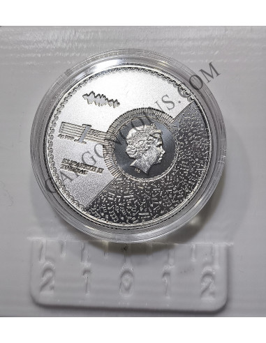 Tokelau 5 Dolares año 2021  1 onza Plata pura