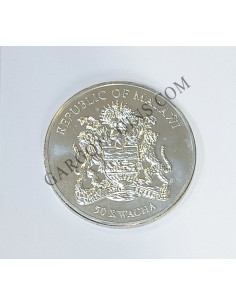 Malawi  50 Kwacha 2011  onza troy plata 0.999