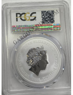 Tuvalu 1 Dolar 2016-P del 50 Aniversario de Star Trek : U.S.S. Enterprise. Certificado PCGS