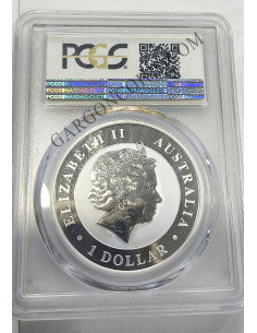 Australia  1 Dolar 2016 Stock Horse Certificado PCGS  MS 69 onza troy