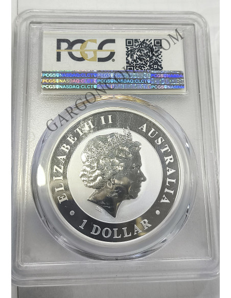 Australia  1 Dolar 2016 Stock Horse Certificado PCGS  MS 69 onza troy