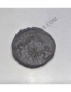 Media Pugesa Lleida Carlos I (1516-1558) - Escasa Moneda Local Cobre Lérida