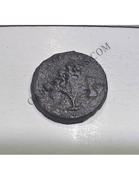 Media Pugesa Lleida Carlos I (1516-1558) - Escasa Moneda Local Cobre Lérida