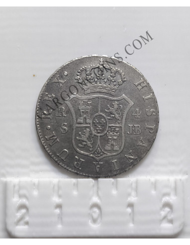 Moneda 4 Reales Fernando VII 1832 Sevilla JB - Plata - Original Numismática