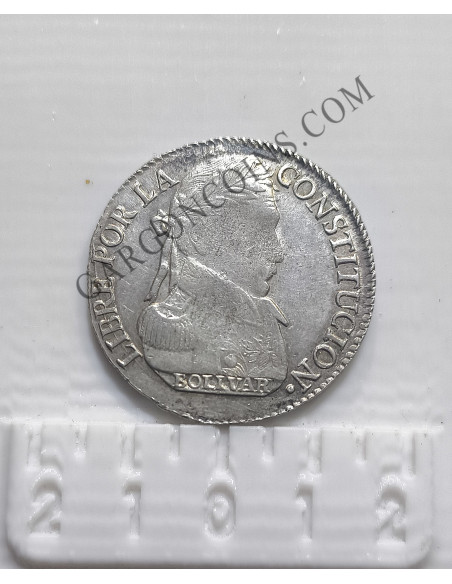 Bolivia 4 soles del1830 ceca Potosi ensayadores JJ EBC