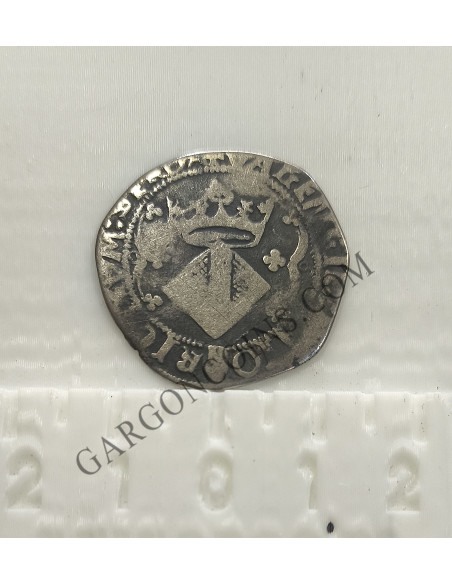 Carlos I  2 Reales ceca de Valencia Busto pequeño y escudo grande