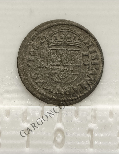Felipe IV 16 Maravedís 1662 de Segovia y ensayador B MBC