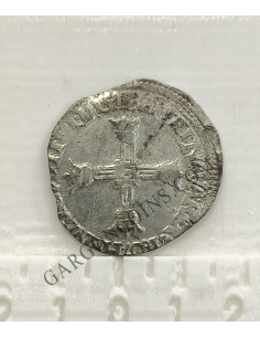 Francia y Navarra Enricus IV 1607  1/4 de ECU ceca de Saint Lo