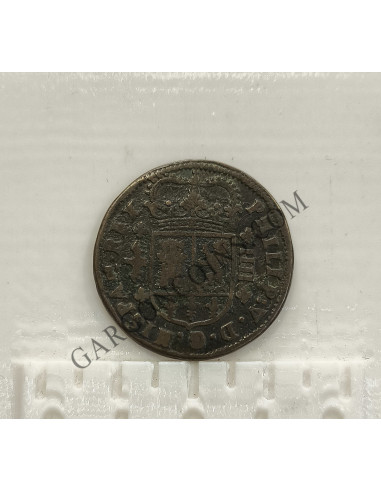 Felipe V  4 maravedis 1718 ceca de Valencia