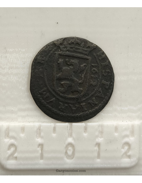 Felipe III 8 maravedis 1612 Segovia BC+