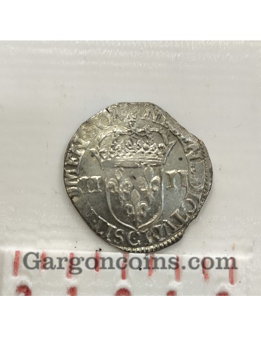 Francia y Navarra Enricus IV 1607  1/4 de ECU ceca Saint Lo