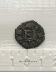 Felipe III 4 cornados ceca de Pamplona Fecha 1609 variante 16 . 9