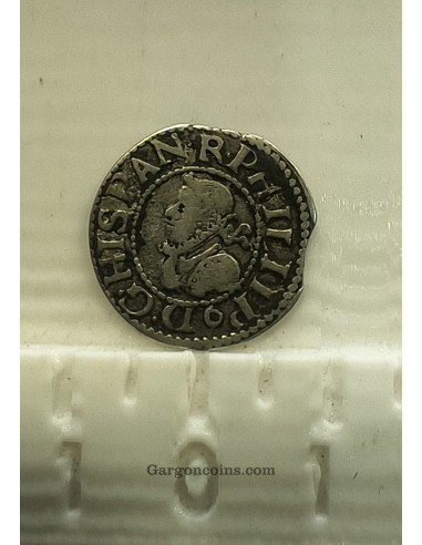 Felipe III  1/2 Croat de Barcelona del 1617 MBC