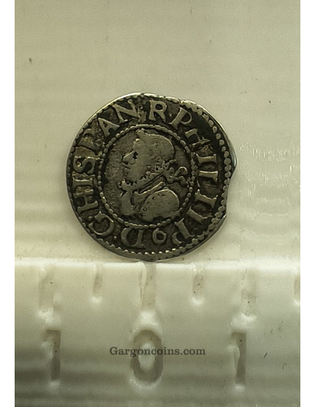 Felipe III  1/2 Croat de Barcelona del 1617 MBC
