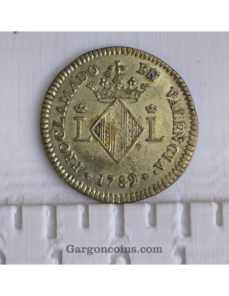 Carlos IV  Medalla de Aclamación Augusta en Valencia el año 1789