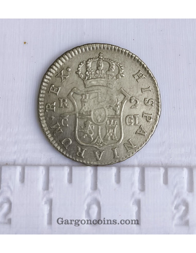 Fernando VII  2 Reales 1812 Cadiz C I  MBC