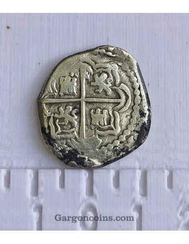 Felipe IV   2 Reales   sin fecha ceca de Mexico Macuquina