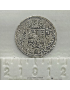 Luis I Rey de España 2 Reales 1724 de Madrid A