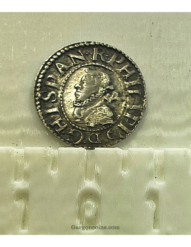 Felipe III  1/2 Croat de Barcelona del 1612 EBC