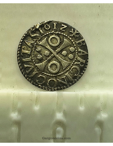 Felipe III  1/2 Croat de Barcelona del 1612 EBC