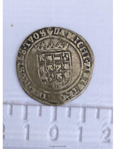 Carlos I Imperio Español de los Paises Bajos 1/2 Real ceca de Amberes