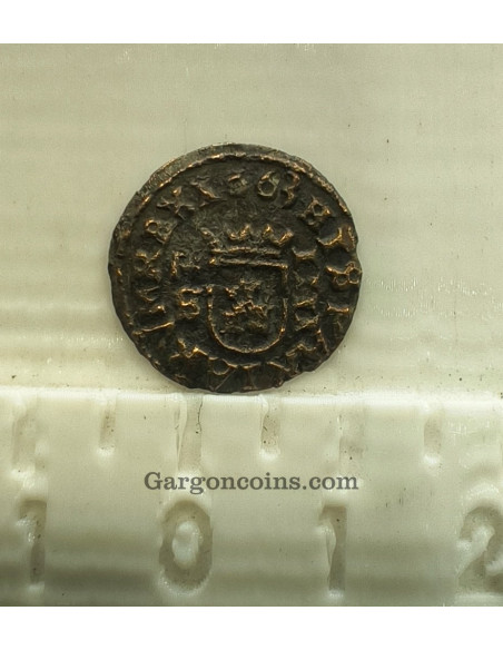 Felipe IV  4 maravedies 1663 de Sevilla MBC
