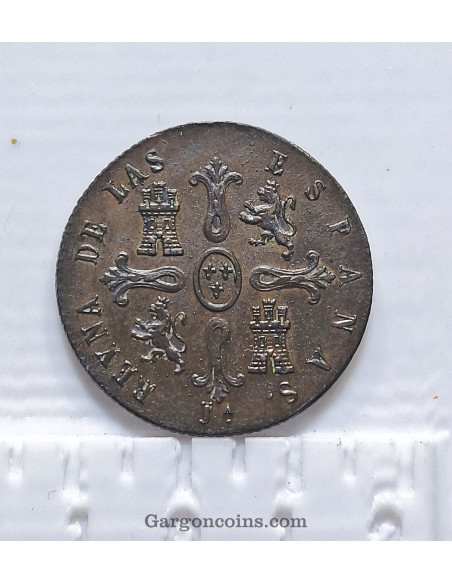 Isabel II 8 maravedis Jubia 1850 S/C-