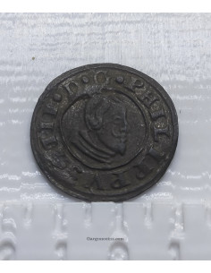 Felipe IV 16 Maravedís 1664 Ceca de Cuenca CA en EBC