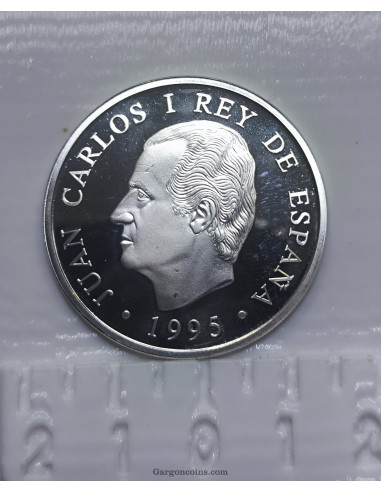 Moneda de 1000 pesetas de coleccion año 1995 Juegos Olimpicos de Atlanta, Plata
