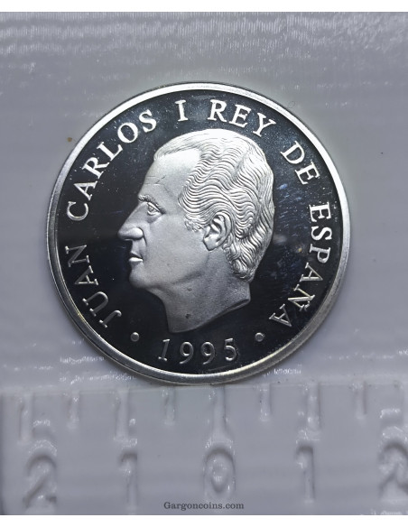 Moneda de 1000 pesetas de coleccion año 1995 Juegos Olimpicos de Atlanta, Plata