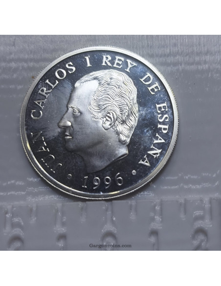 Moneda de 1000 pesetas de coleccion año 1996 Juegos Paralimpicos de Atlanta, Plata