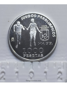 Moneda de 1000 pesetas de coleccion año 2000 Juegos Paralímpicos Sidney