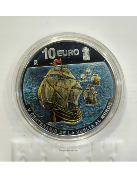 Moneda de 10 €  V Centenario de la vuelta al mundo. Año 2019 RARA