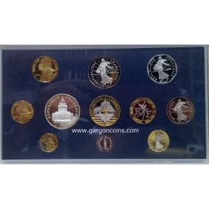 francia,france,proof,1995,monaie,paris,francs,francos,courantes