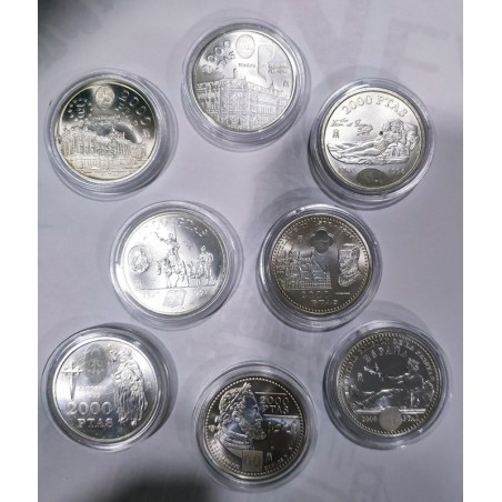 monedas,2000,pesetas,españa,1994,2001,2000  pesetas,españa,juan carlos