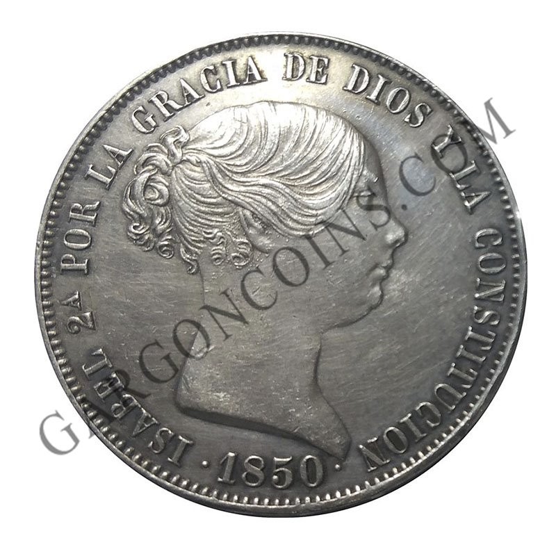 isabel ii,20 reales,madrid,coin,moneda,münzen,silver,spanish,spanian,