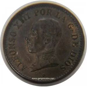 alfonso xiii, 1 centimo,moneda,coin,1911,s/c,